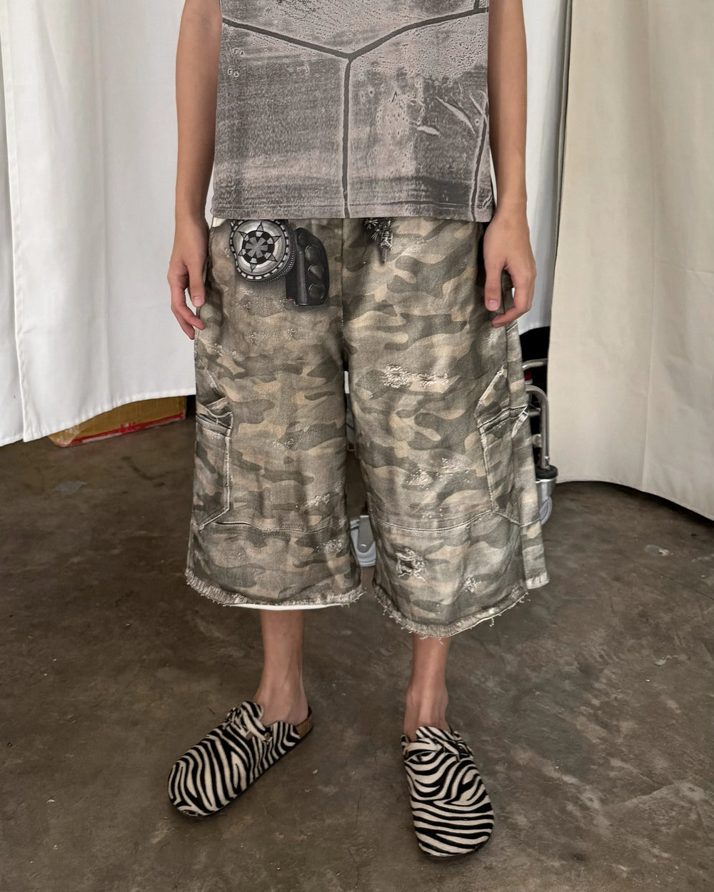 SWEAT, trompe l'oeil shorts
