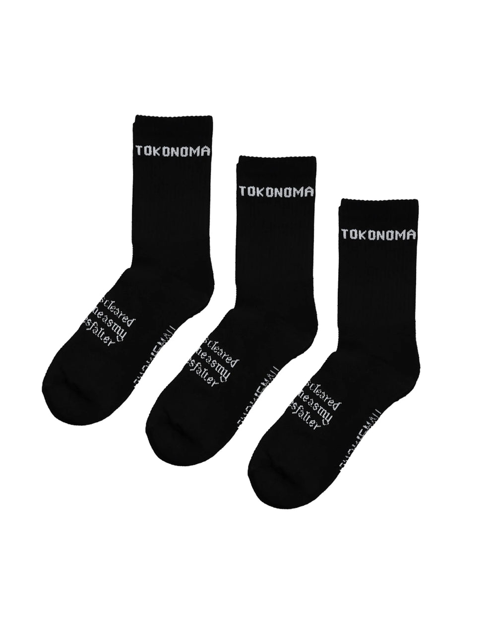 TRANQUIL, black crew sock