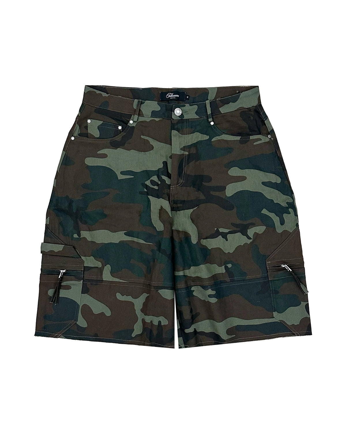 CAMO, cargo shorts (v1), front flat