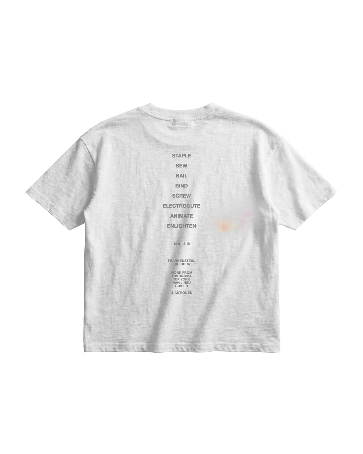 FRANKENSTAIN, stained slub t-shirt