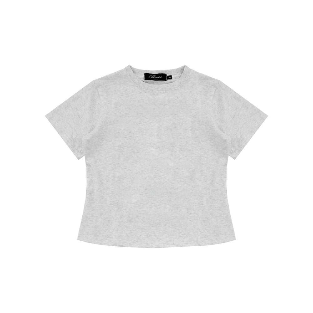 COWLICK, heather baby t-shirt