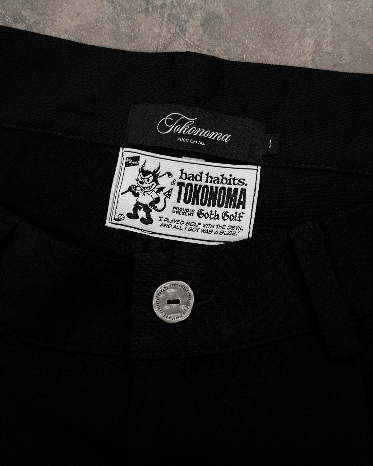 GOTH, pleated pants