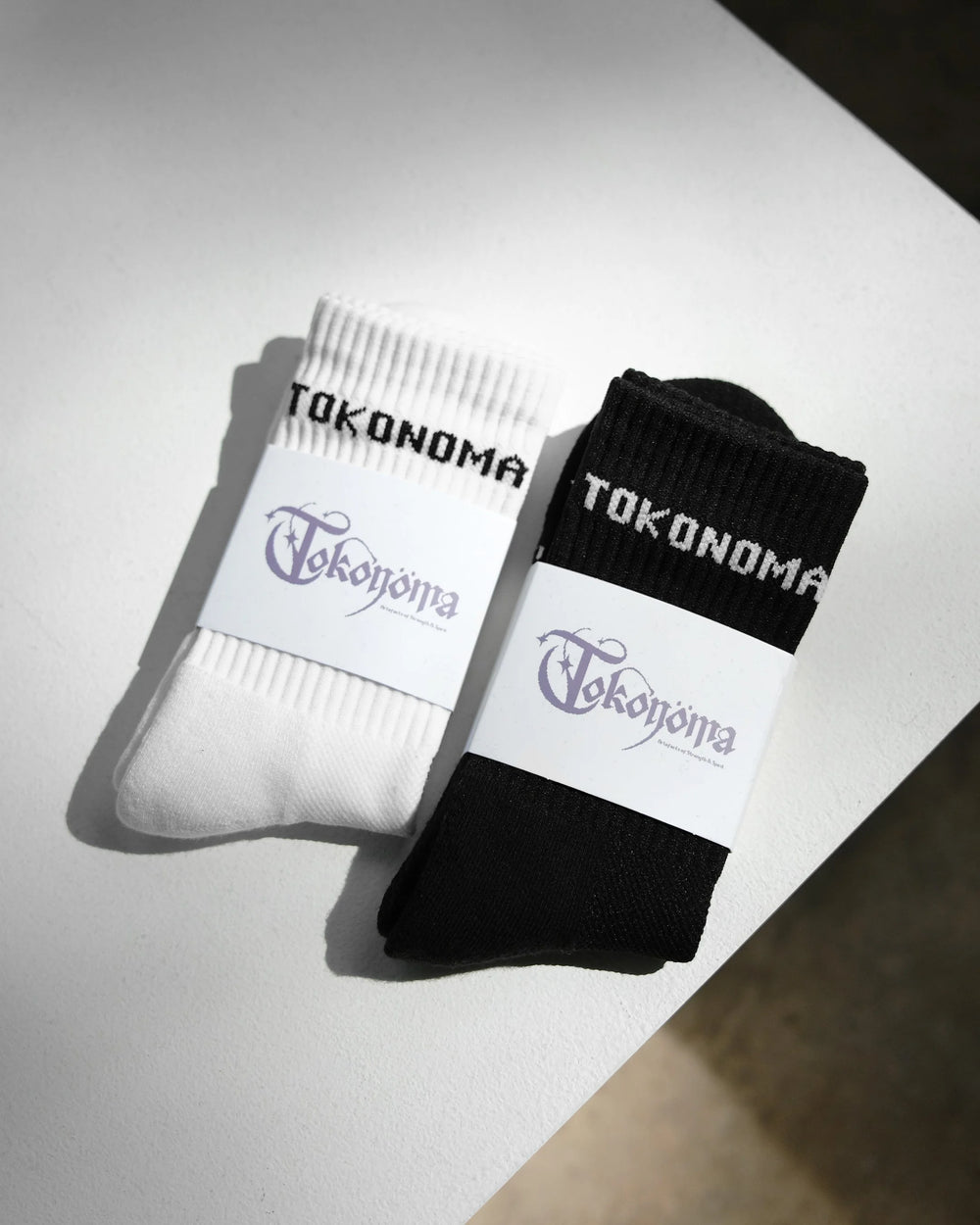 TRANQUIL, white crew sock