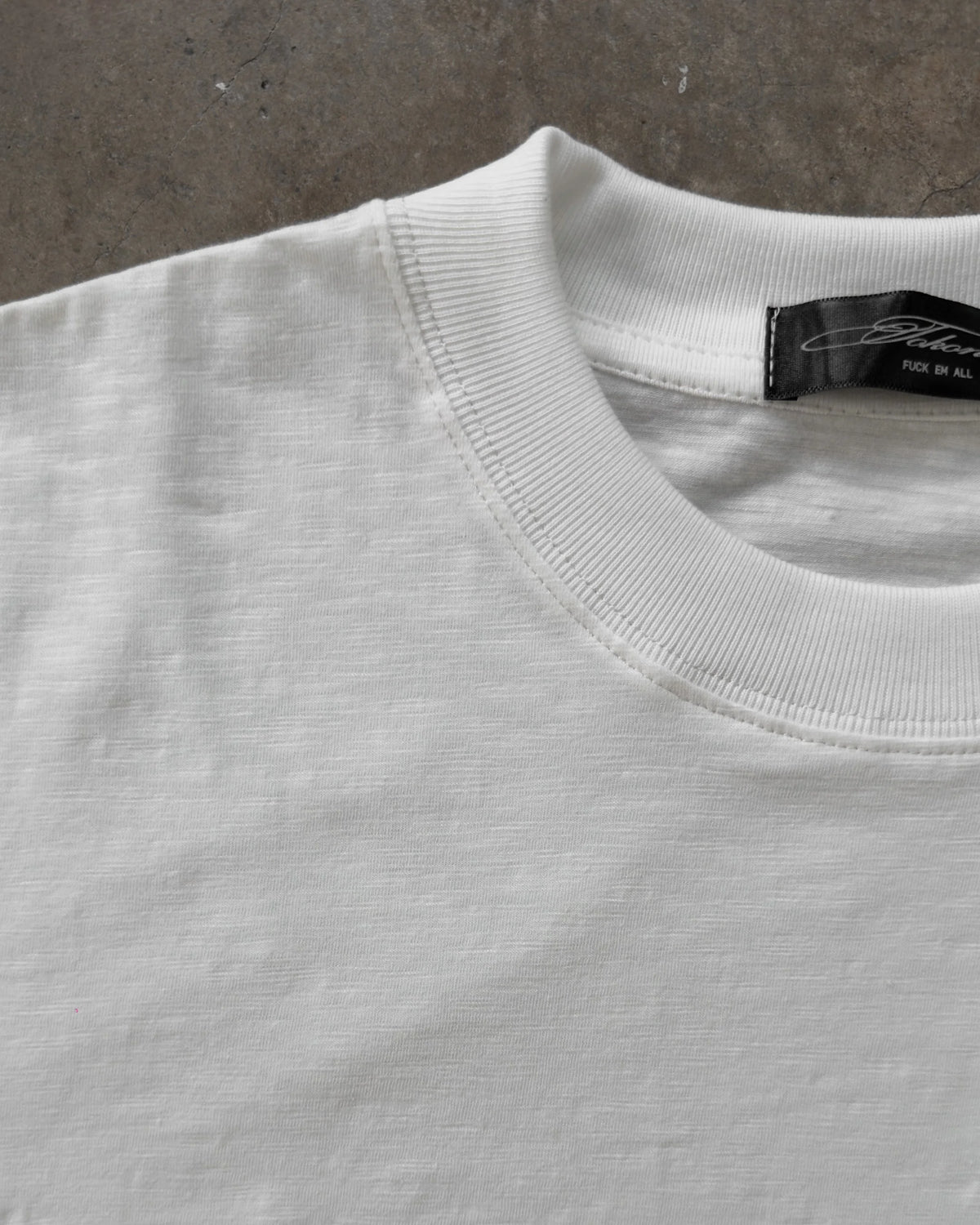 WEB, white light slub t-shirt